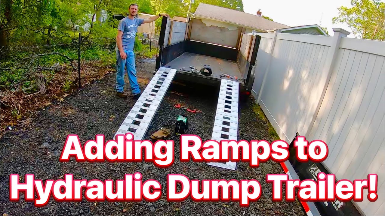 Модернизируем наш гидравлический самосвальный прицеп с помощью алюминиевых аппарелей VEVOR!