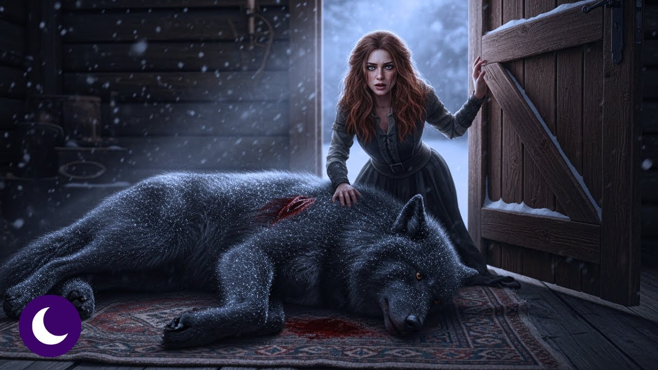 Una Omega Refugió a un Lobo Congelado en su Cabaña — Tres Días Después, Llegó el Rey Alfa