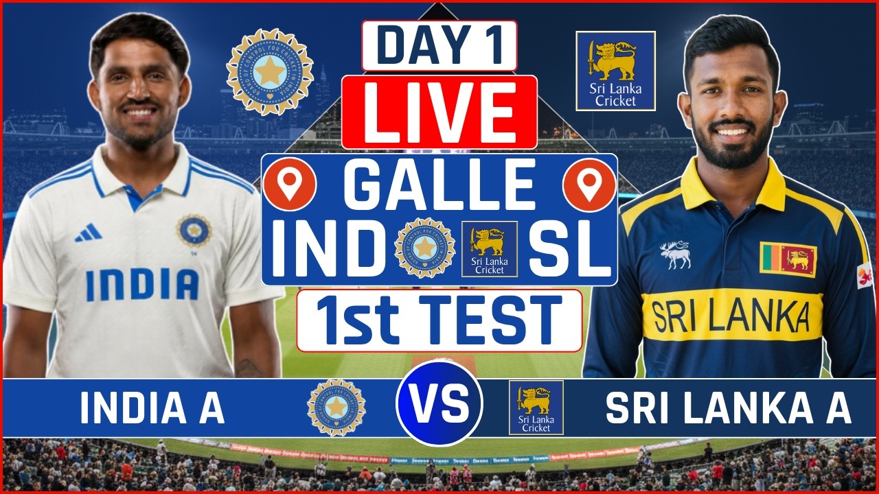 India A vs Sri Lanka A 1st Test Live Score | IND A vs SL A 1st Test Day 1 Live Audio Commentary