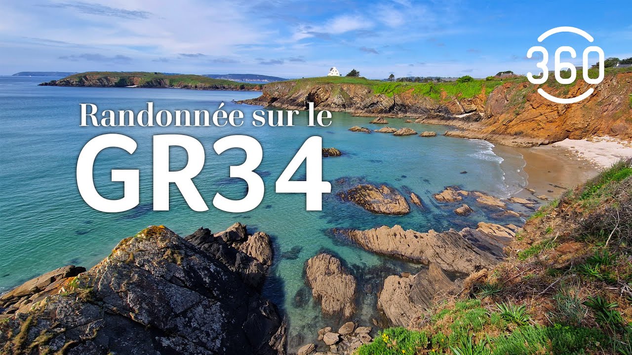 👋 Randonn&eacute;e virtuelle sur le GR34 en Bretagne - VR 6K 360 video