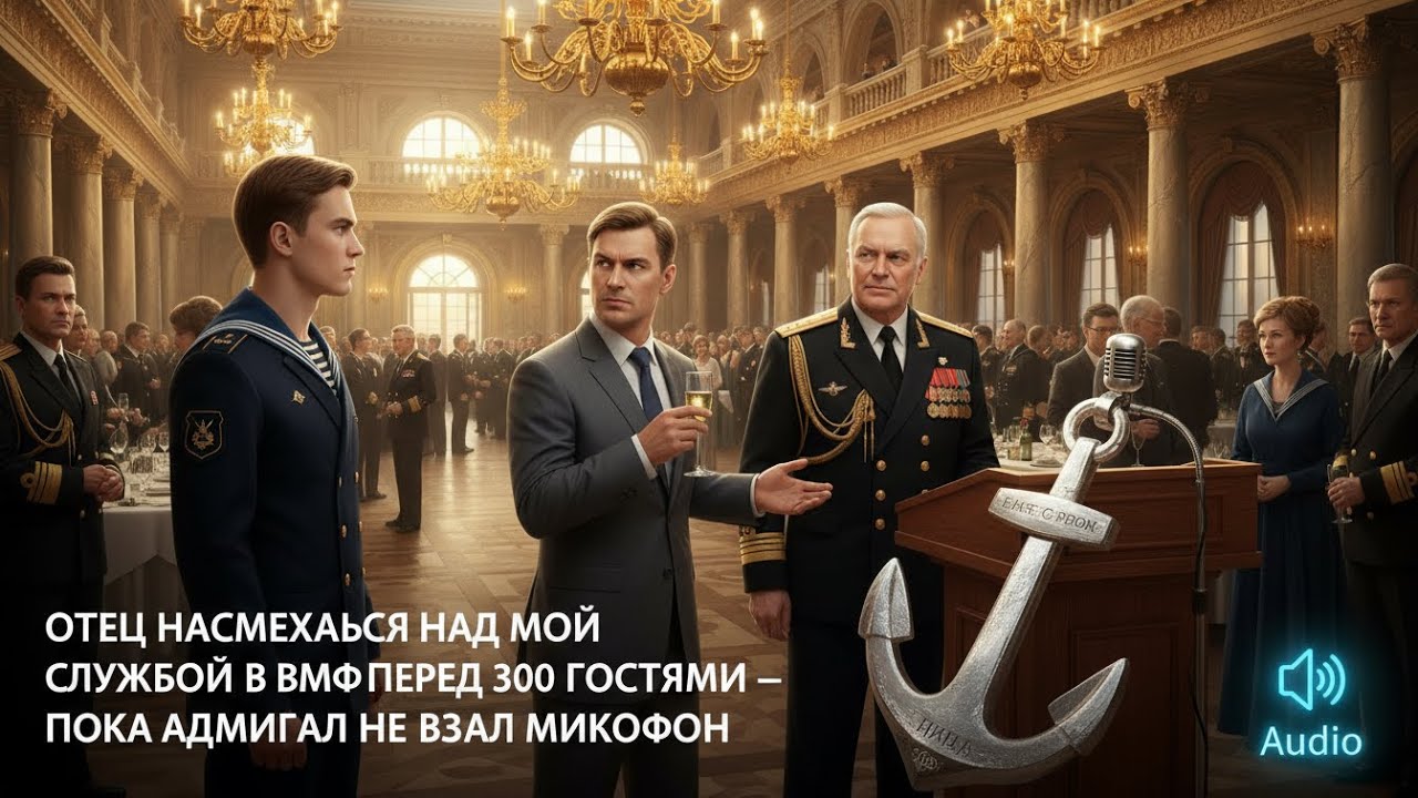 ОТЕЦ НАСМЕХАЛСЯ НАД МОЕЙ СЛУЖБОЙ В ВМФ ПЕРЕД 300 ГОСТЯМИ — ПОКА АДМИРАЛ НЕ ВЗЯЛ МИКРОФОН