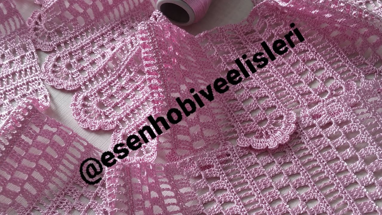 86.  Başla bitir. En kolayından çeyizlik havlu kenarı modeli.