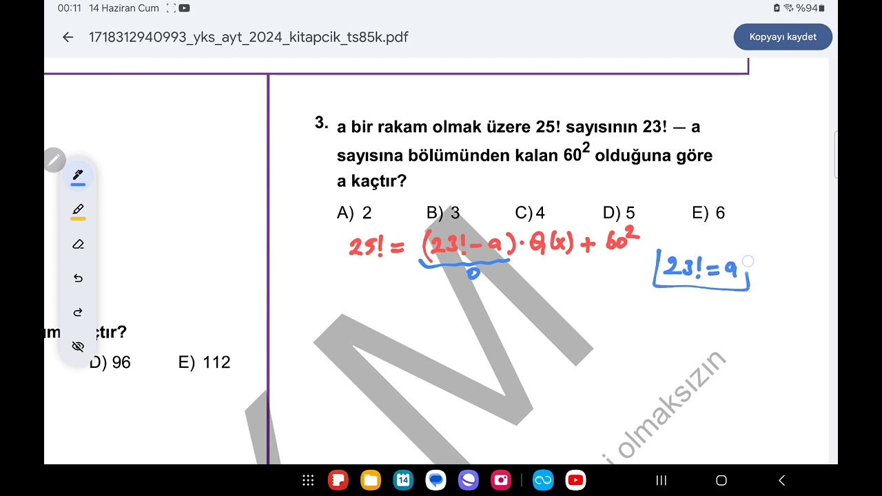 2024 ayt polinom sorusu