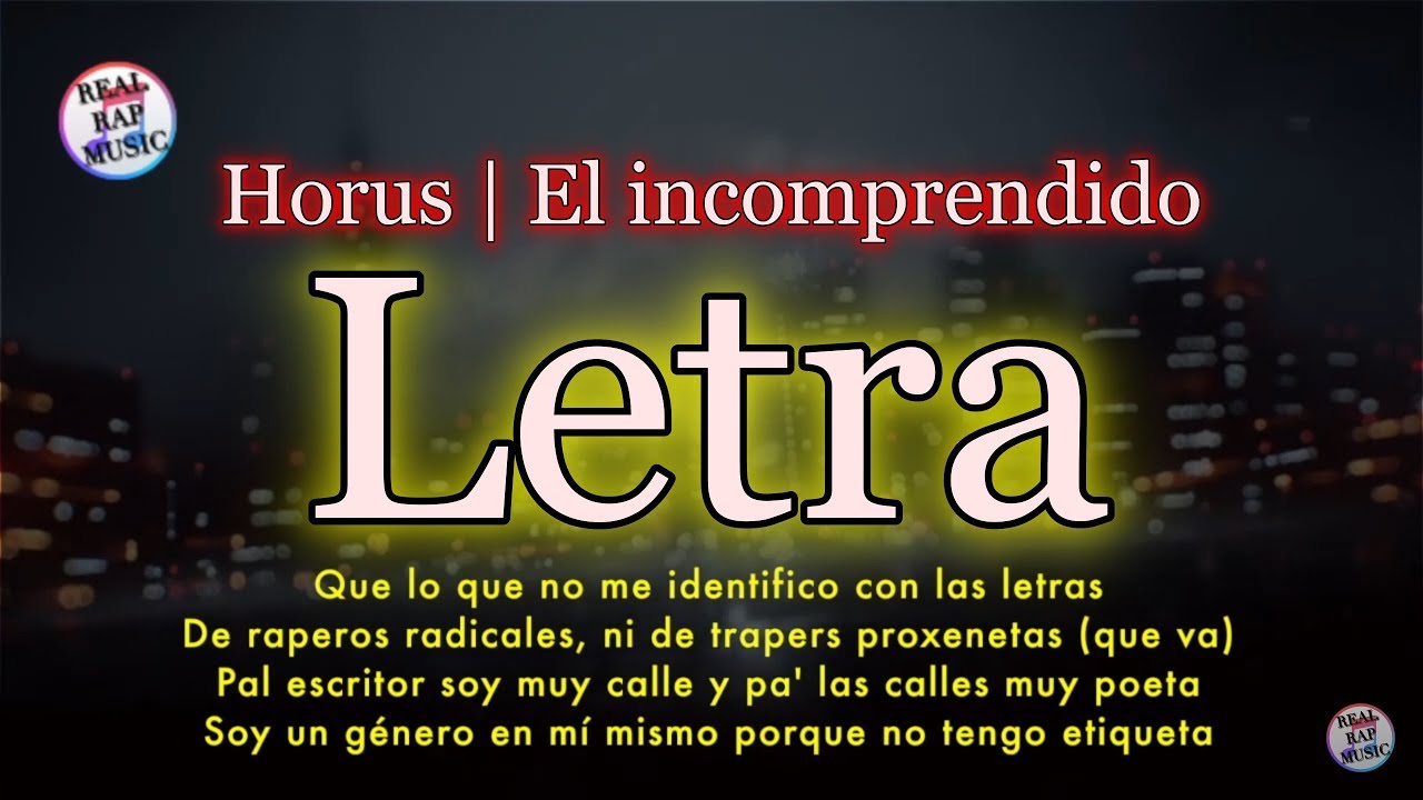 Horus | El incomprendido | Letra