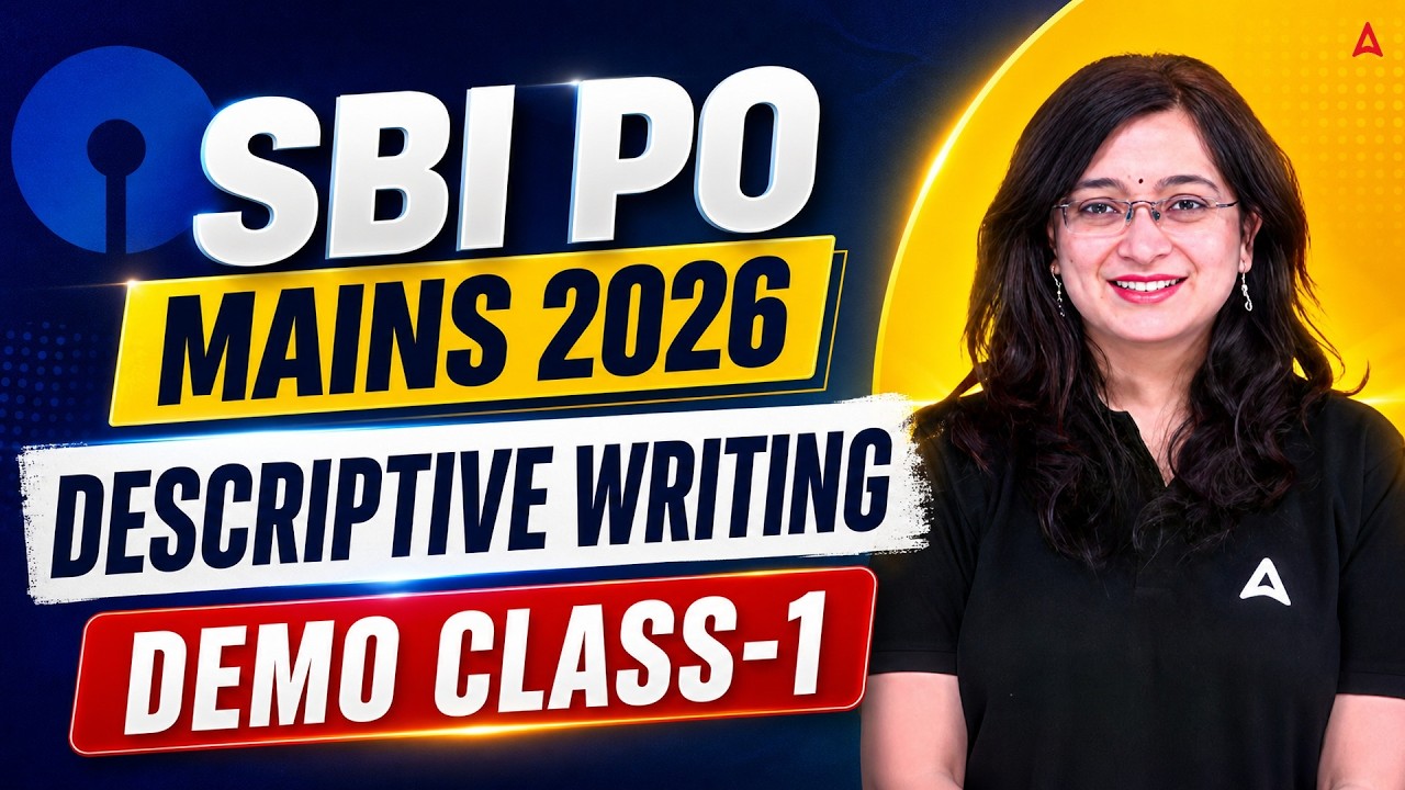 SBI PO Mains 2026: Descriptive Writing Demo Class 1 | Score Full Marks | Kinjal Mam