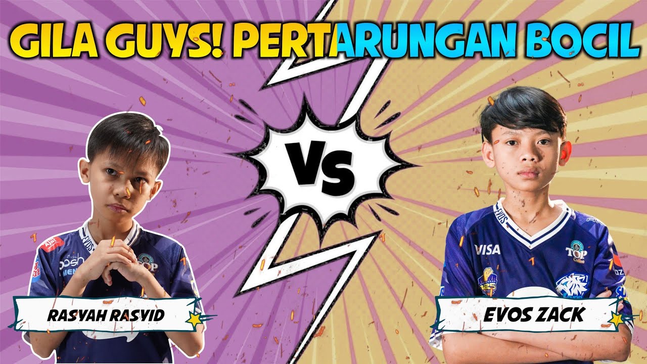 EVOS ZACK VS RASYAH RASYID! GILA GUYS KEDUA BOCIL INI GA ADA OBAT AIMNYAA! 1 VS 1 EVOS IMMORTAL!