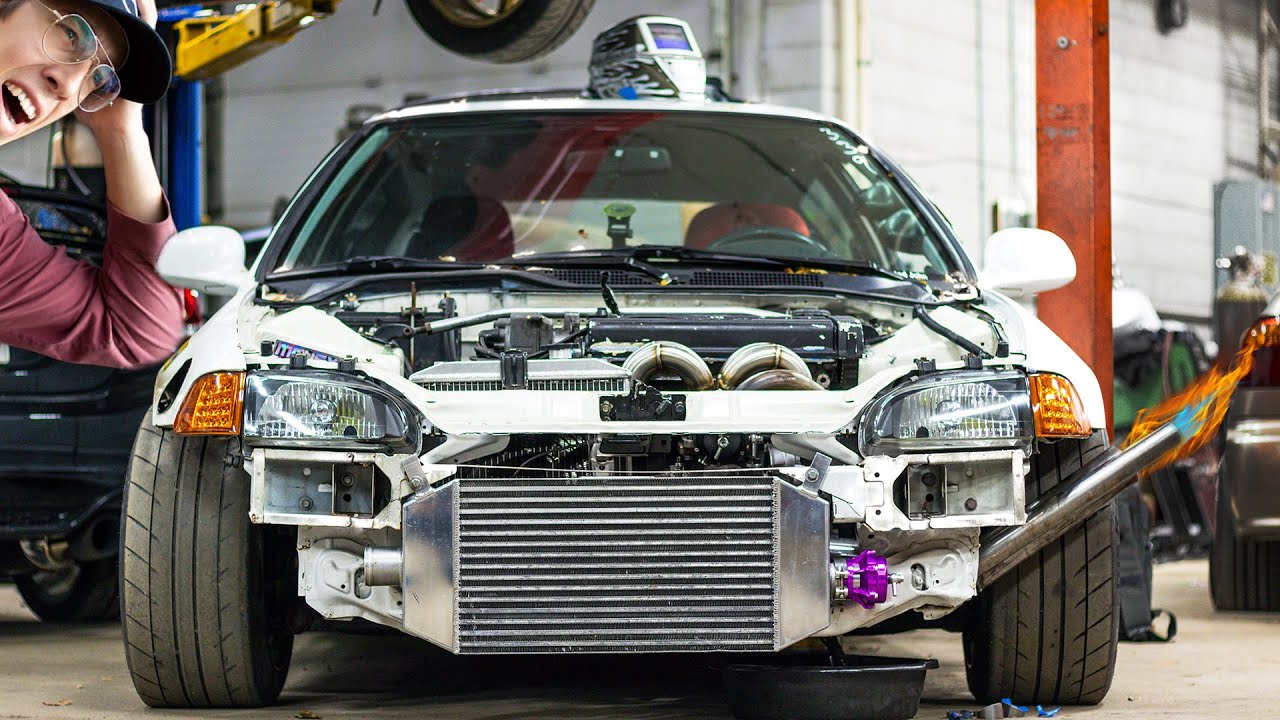 Fabricating Custom High Flowing Blast Pipes From Scratch (Big Turbo Civic)