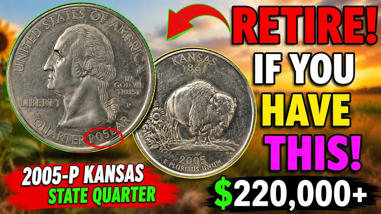 2005-P Kansas Quarter Error Coins Worth BIG MONEY &ndash; Look Before You Spend!