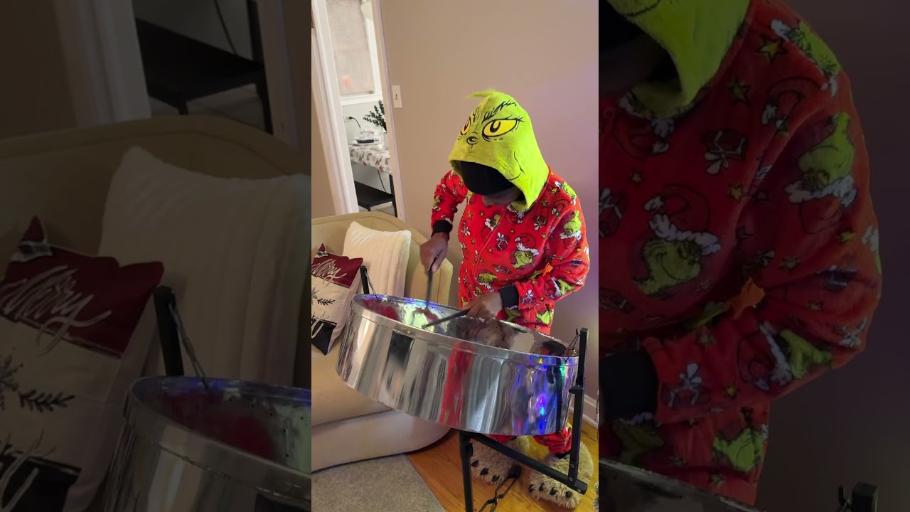 My wife Michelle playing Joy to the World on her steel pan on Christmas Day 2025