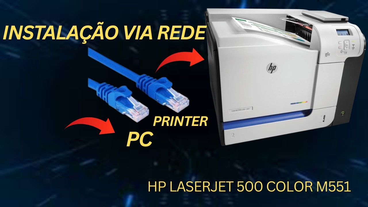 Como Instalar a HP LaserJet 500 Color M551 na Rede (Passo a Passo Completo)