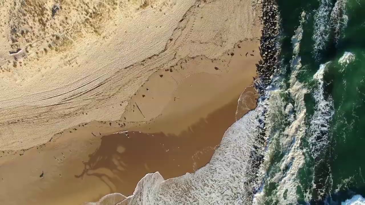 Contis Plage - l'art de la mer et du courant