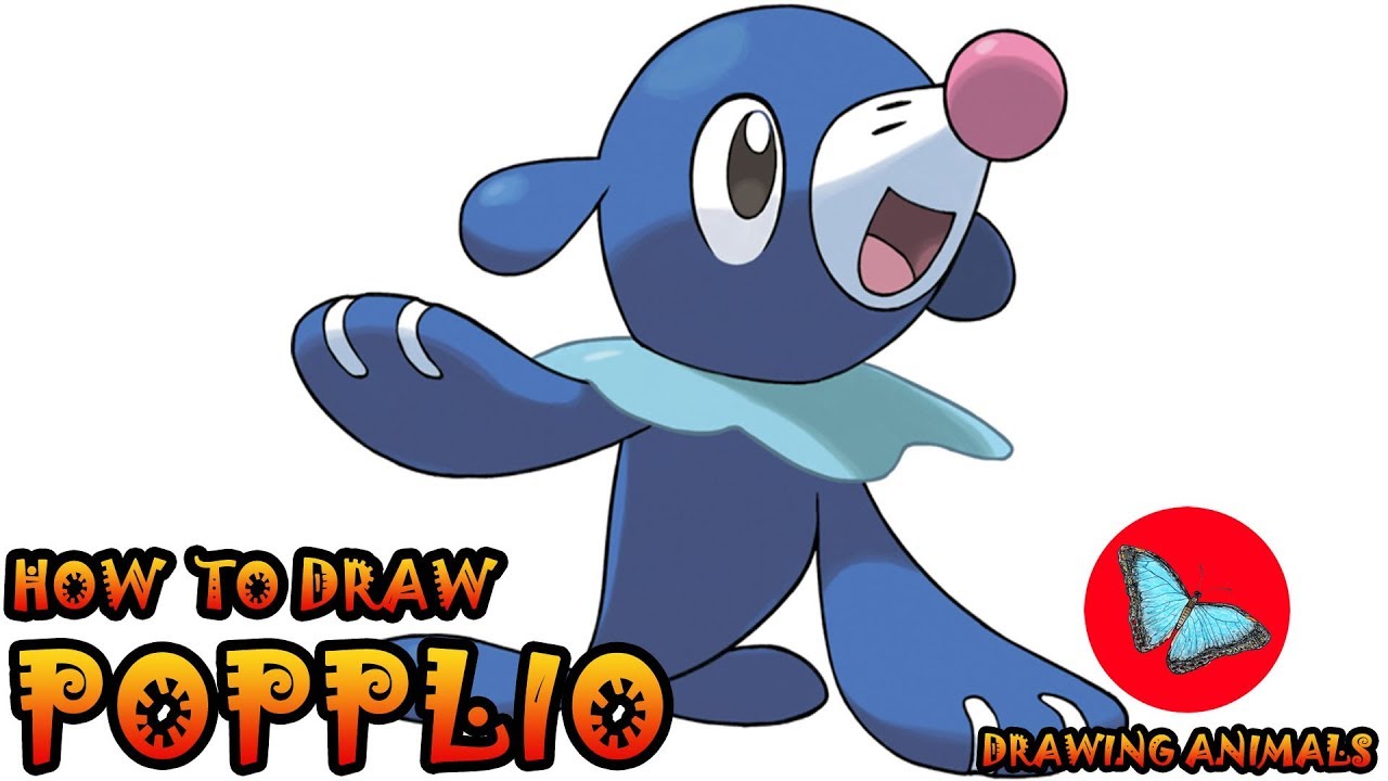 How To Draw Popplio Pokemon | Drawing Animals