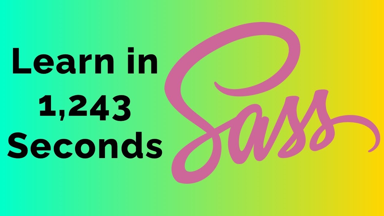 Learn Sass in 1243 Seconds | Sass Crash Course 2023