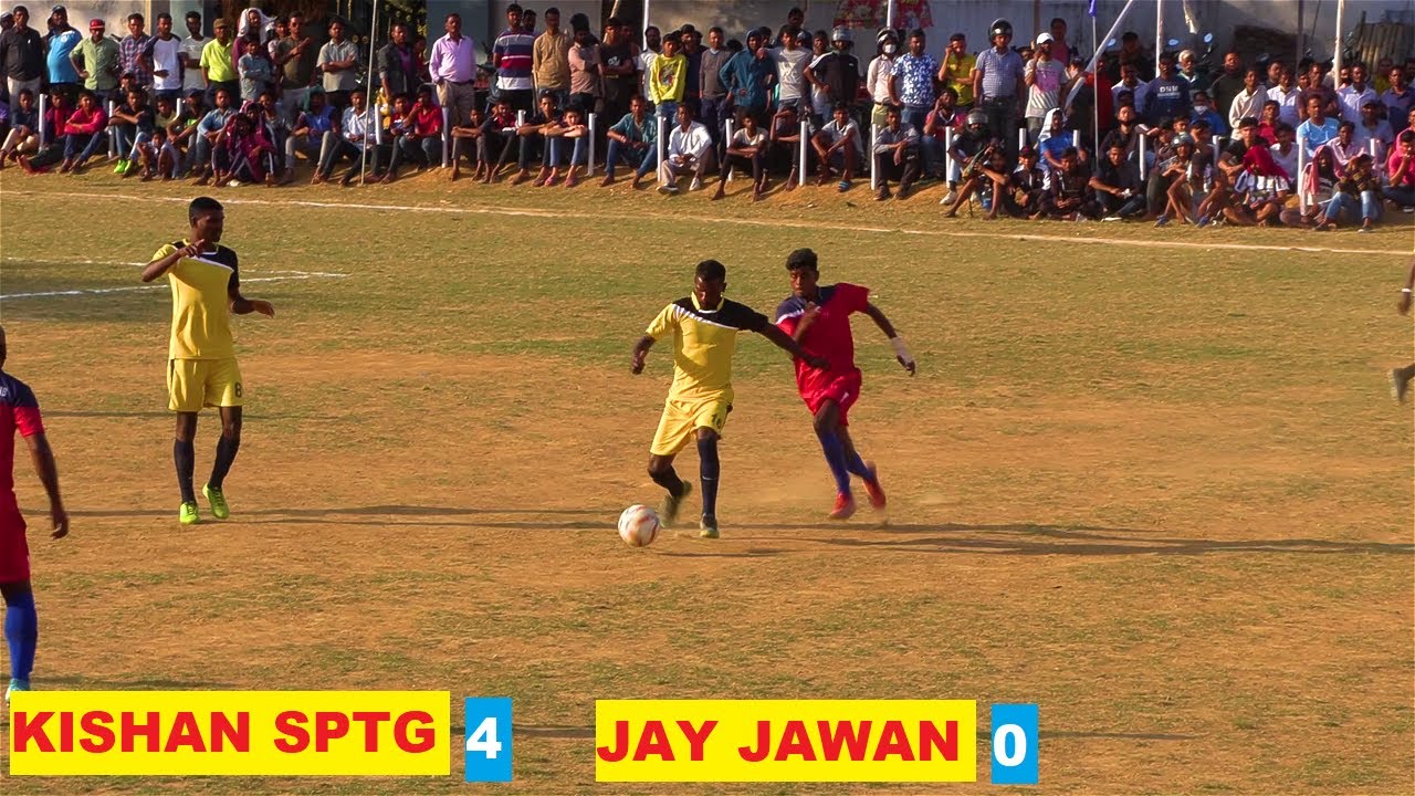 BEST FOOTBALL HIGHLIGHTS KISHAN SPORTING 4 VS JAY JAWAN  0 ! KUSAI FOOTBALL TOURNAMENT 2021