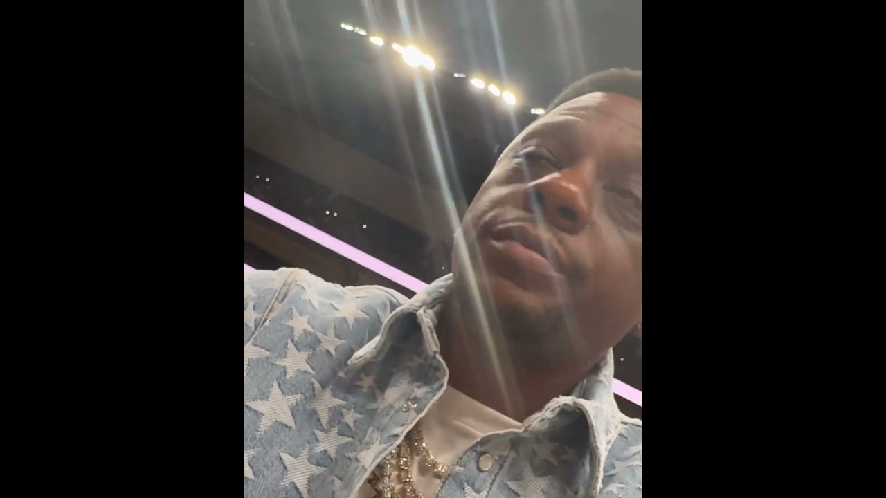 Boosie House Arrest Ankle Monitor On At Hawks Game #explore #foryou #viral #music #atl #fyp #boosie