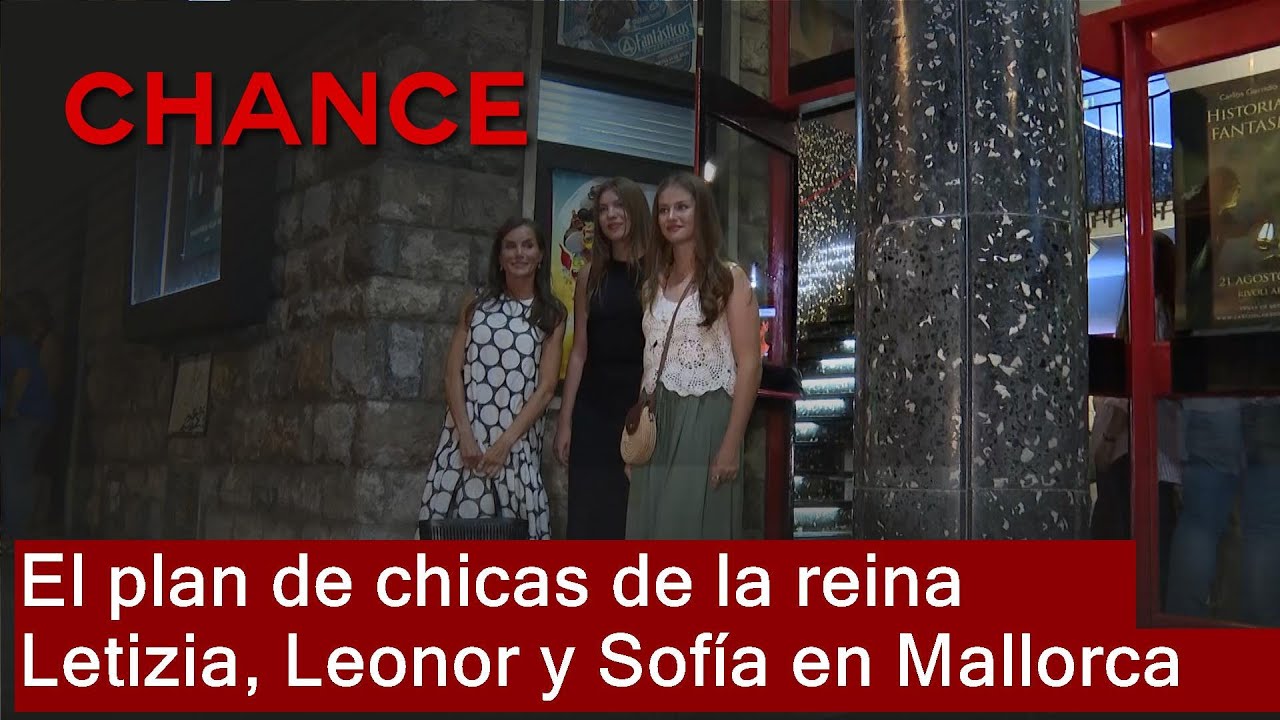 El plan de chicas de la reina Letizia, Leonor y Sofía en Mallorca: cine y complicidad