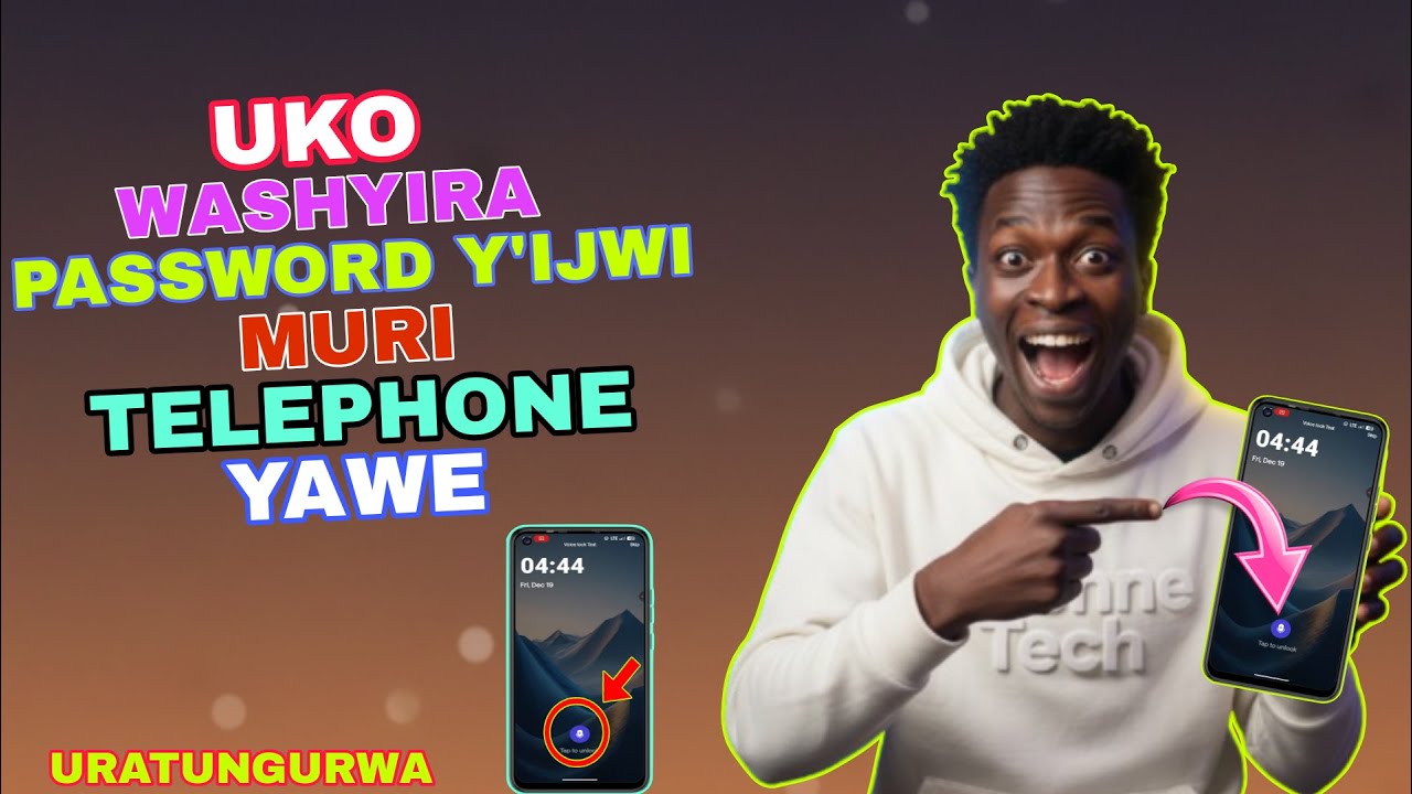 Uko Washyira PASSWORD 🔐 Y’Ijwi muri Telephone Yawe | Biroroshye Voice Lock Tutorial 2025