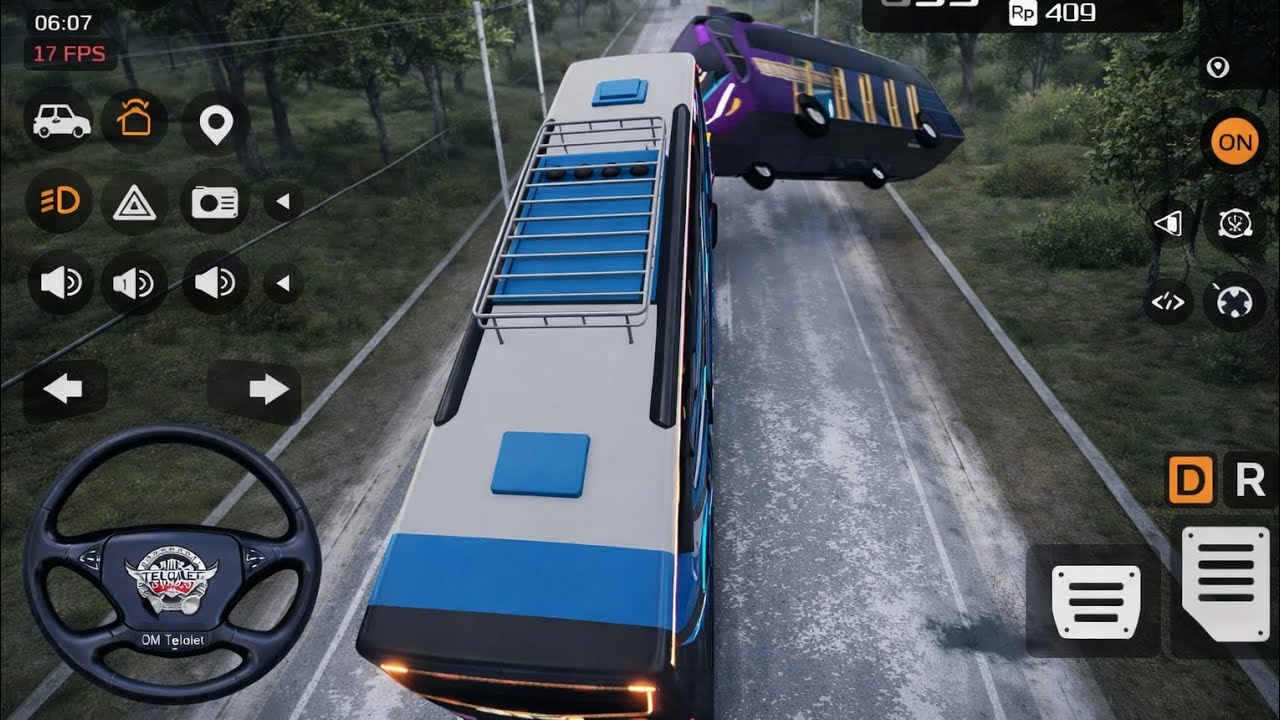 3 Minute Me Khatarnak Bus Safar 😱 | Dangerous Road Driving#bussidindonesia #youtube #gaming 