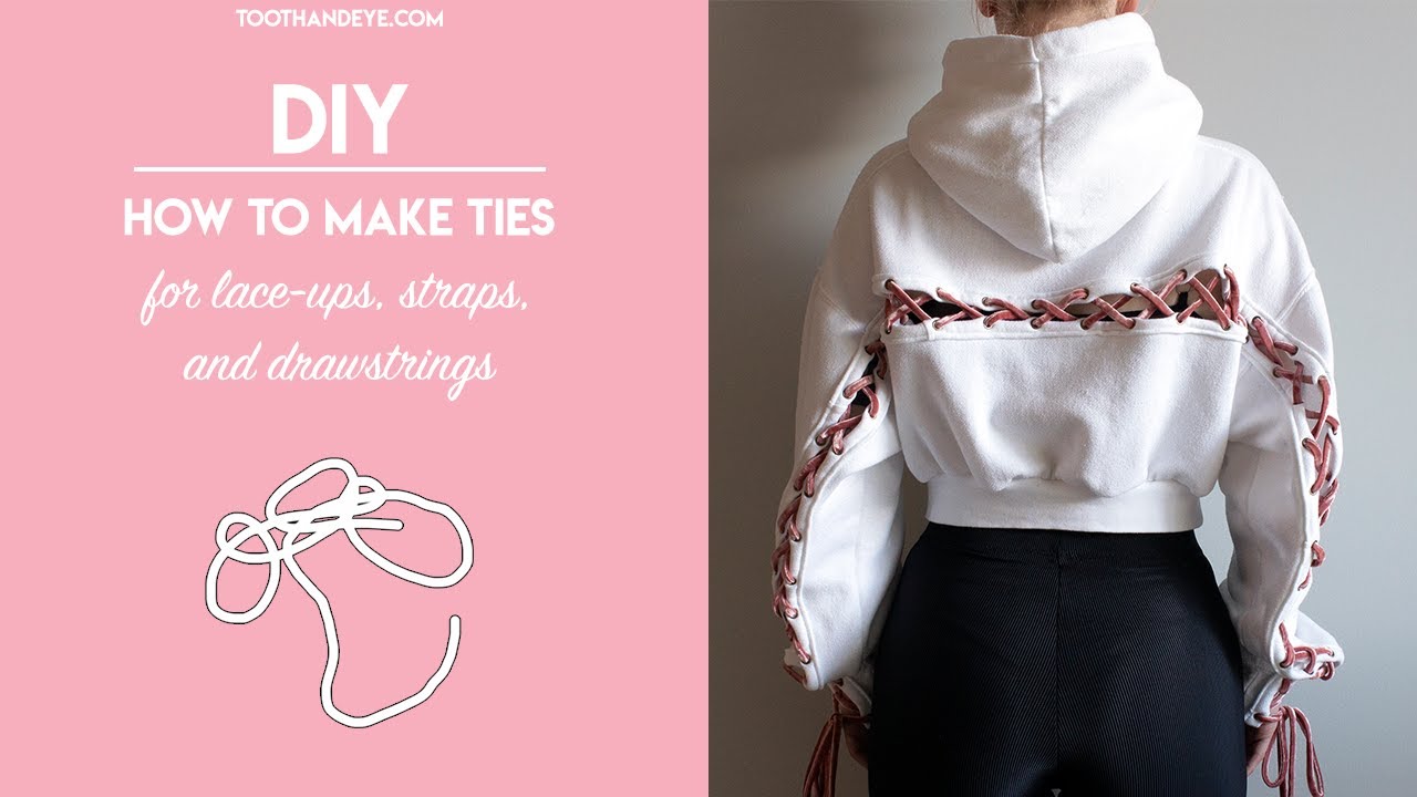 || DIY || How to Make Ties for Lace-ups, Straps, and Drawstrings