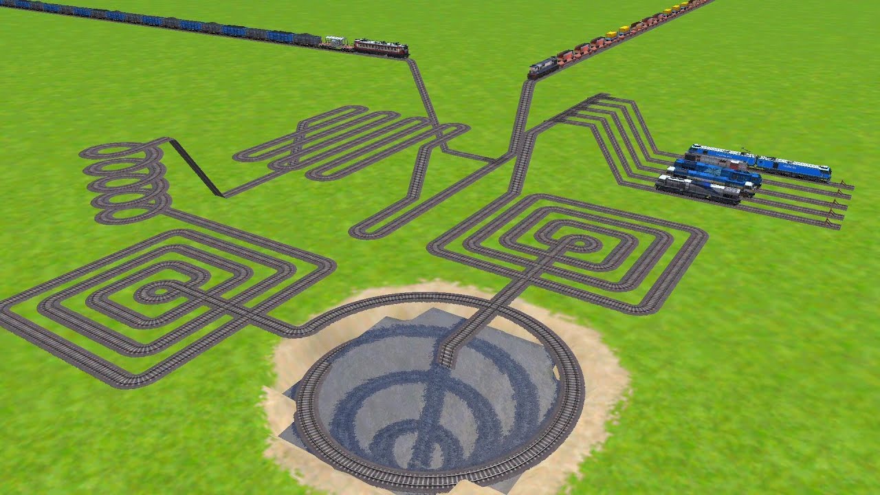 Ai Rails Passing ⚠️From Square Railroad Tracks Zig Zag Risky Railroad Tracks/ train wold5 