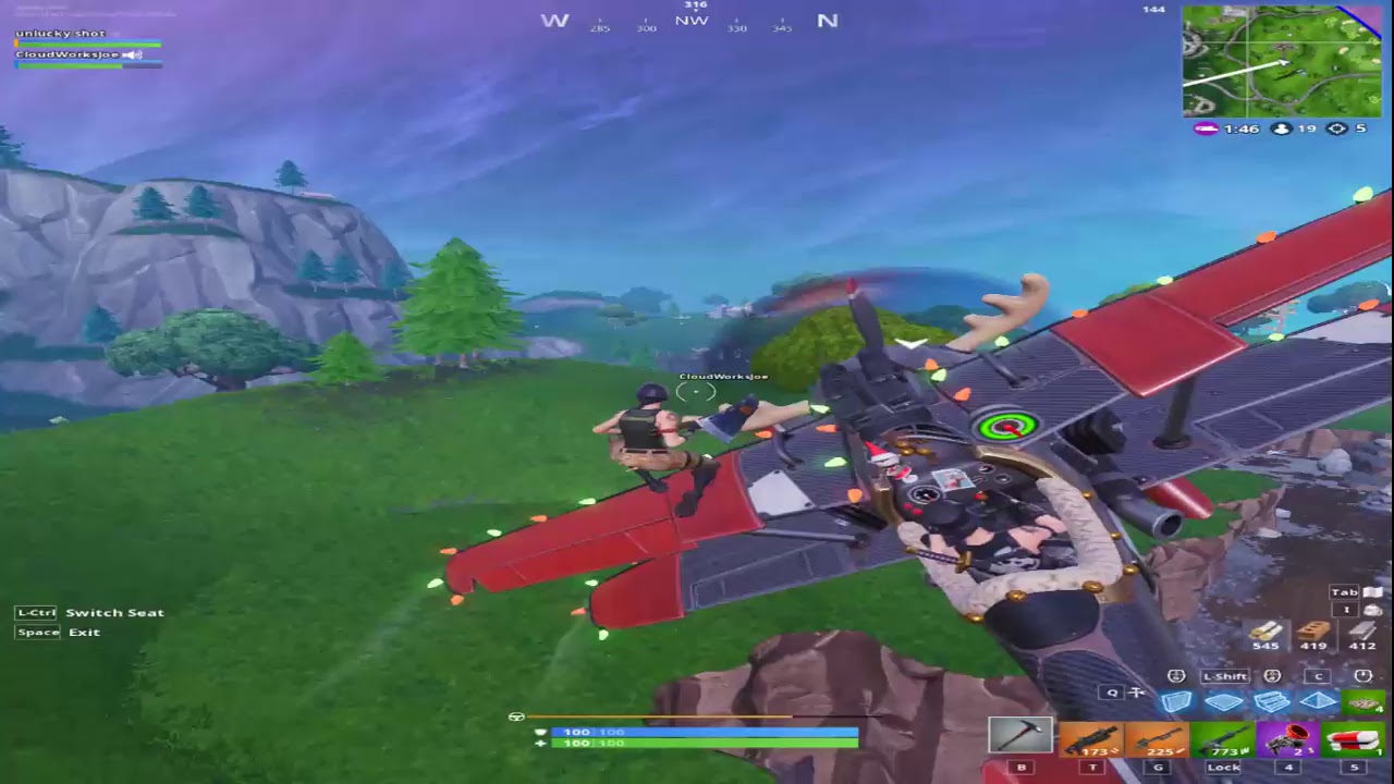 Fortnite season 1 player high skill gameplay