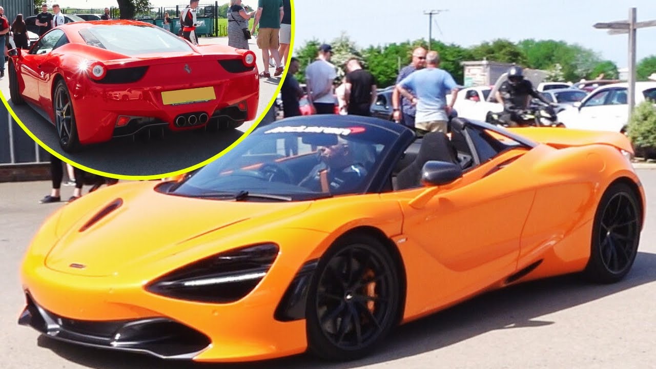 Cars Leaving Supercar Saturday at The Motorist 11th May 2024