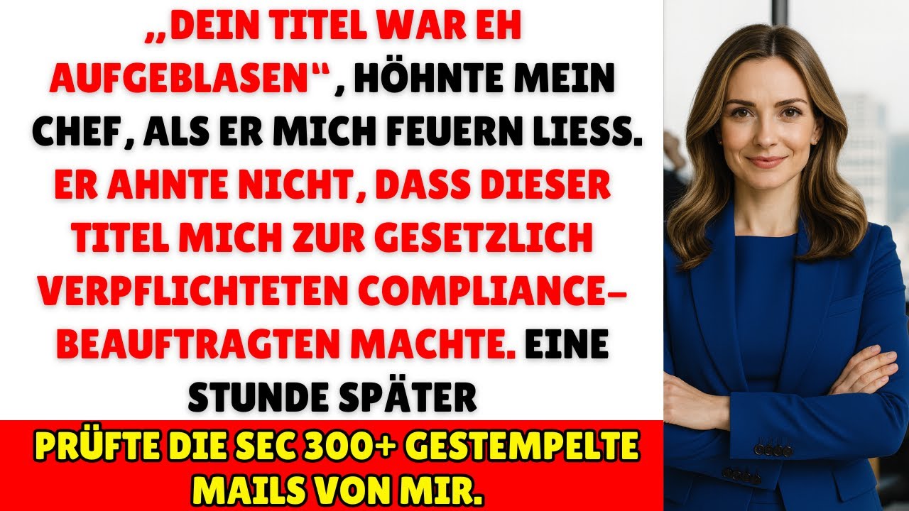 Der CEO lachte über meine Warnungen – bis die SEC auftauchte ♟️