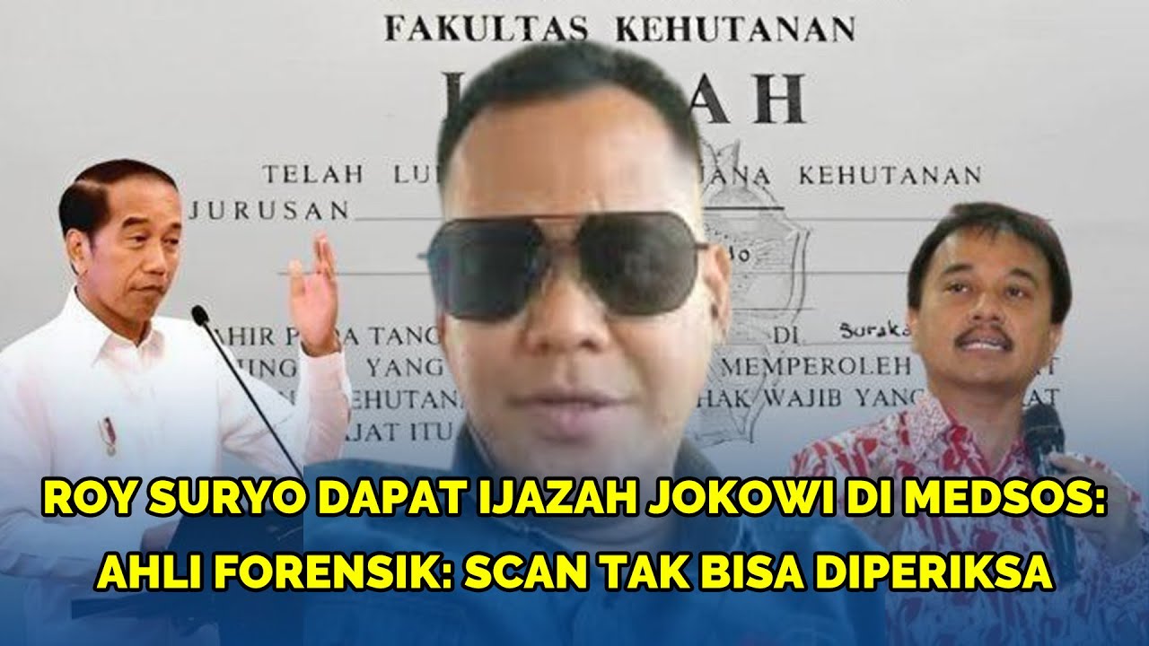 🔴Ijazah Asli Jokowi Dipegang BARESKRIM, PERADI BERSATU SENTIL ROY SURYO SOAL 'BUNUH DIRI'
