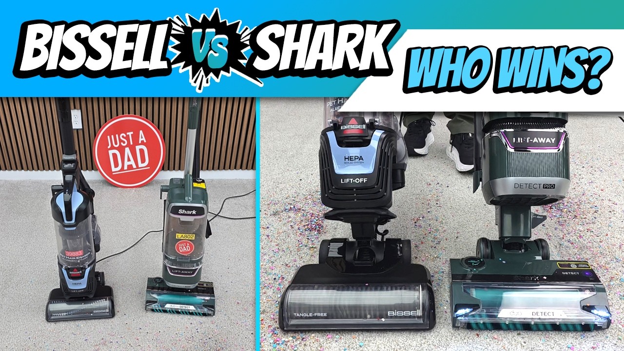 Shark L802 Power Detect vs Bissell 39883 Pet Hair Eraser – Hair Wrap & Hardwood Floor Battle!