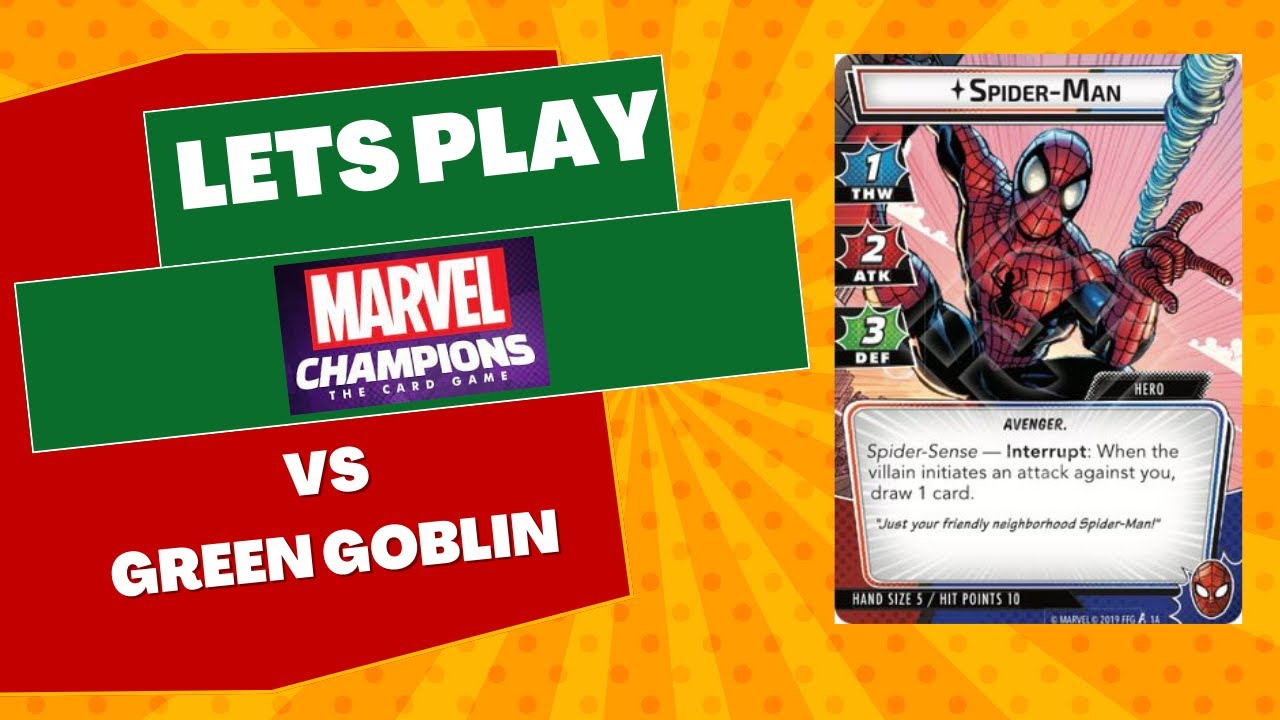 Spiderman vs Green Goblin Marvel Champions Solo Lets Play / Game Play (DEUTSCH)