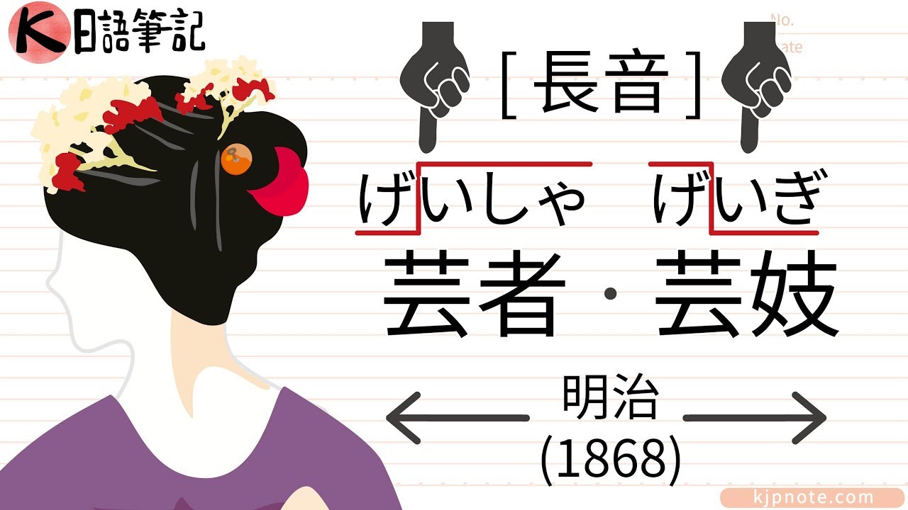 「芸妓・げいしゃ」在 1868 年之前是「芸者」 - 五十音從頭開始 36