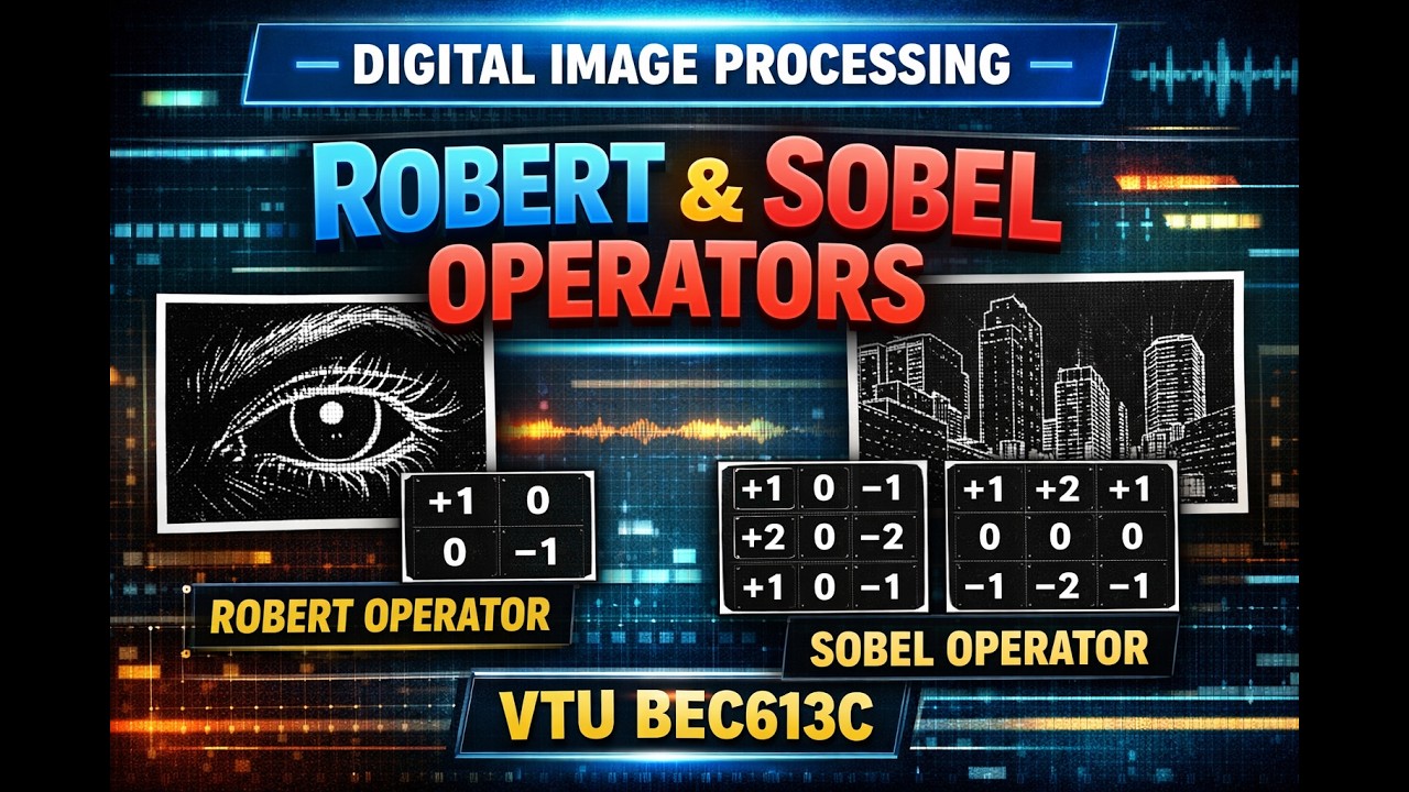 Robert vs Sobel Operators Explained in 10 Minutes | Digital Image Processing VTU BEC613C