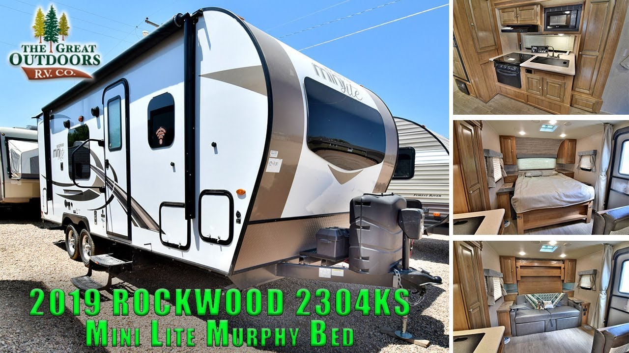 New 2019 ROCKWOOD 2304KS Murphy Bed Travel Trailer RV Camper Colorado Dealer
