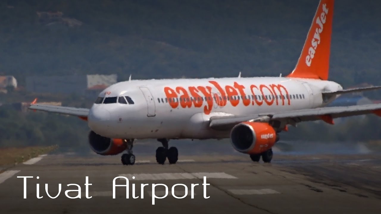 easyjet Airbus A320-214 |G-EZUO| Landing & Takeoff @ Tivat Airport