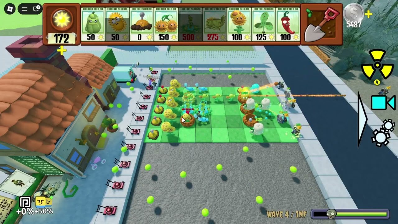 fou rire sur PVZ Roblox avec Dan et Lélé
