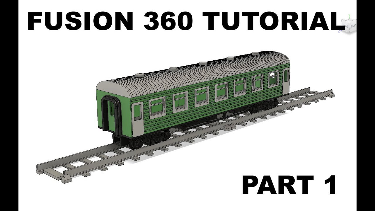 Design your own train car in Fusion 360 for 3D-printing - Part 1 of 7