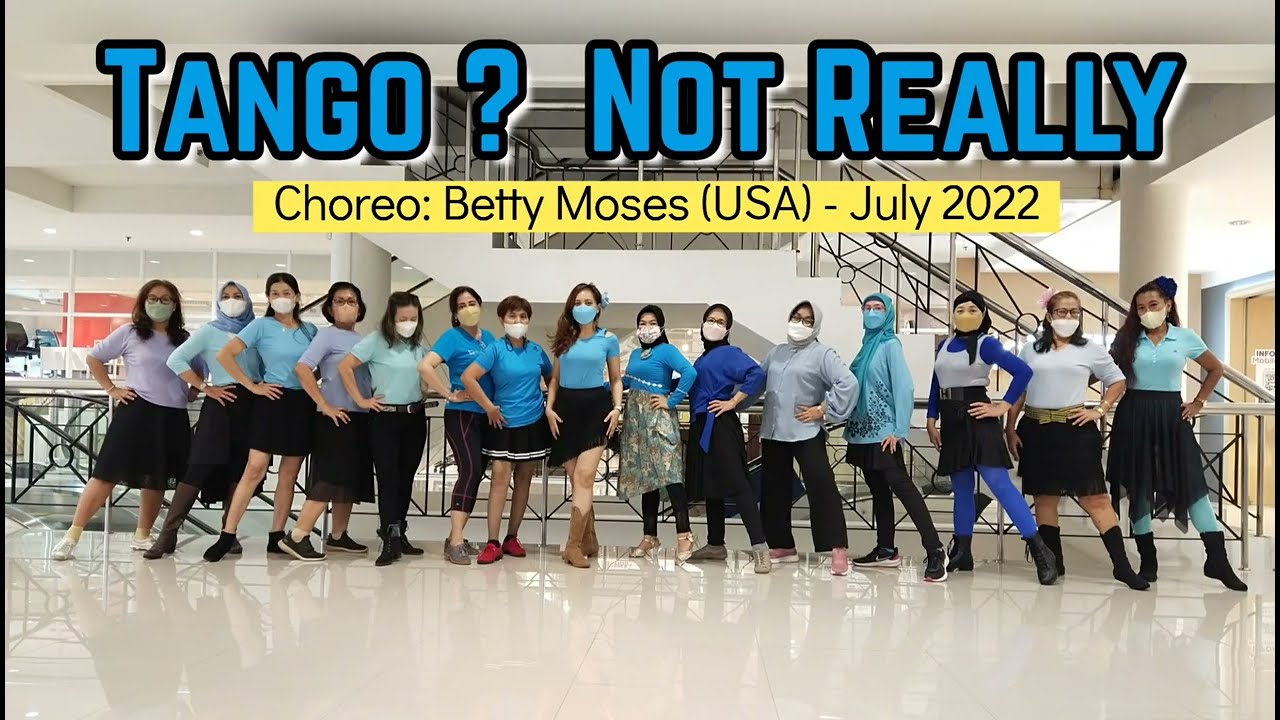 TANGO ? NOT REALLY Line Dance | Demo by Chika & Friends - CGM Beginner Class