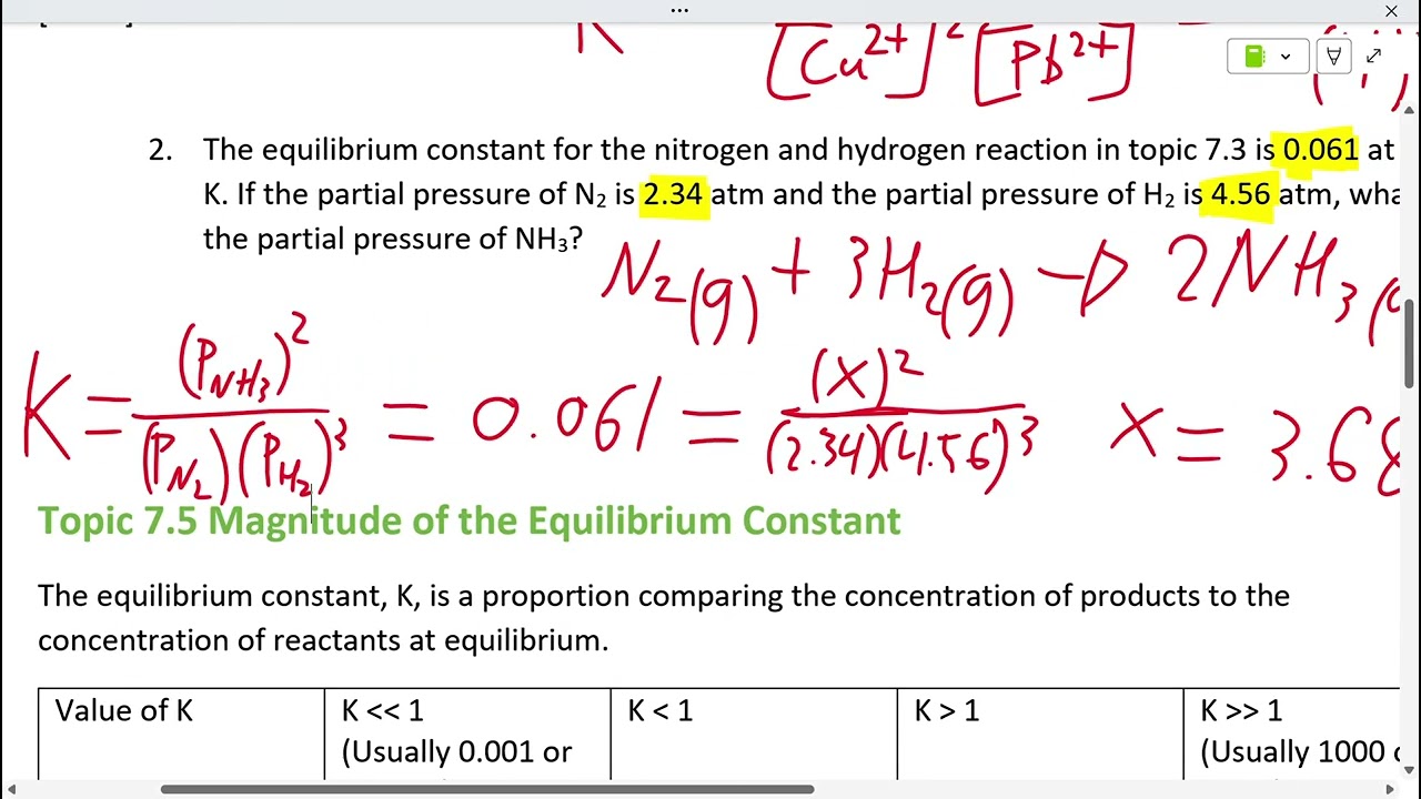 7 5 7 6 The Equilibrium Constant   OneNote 2026 02 03 13 05 48