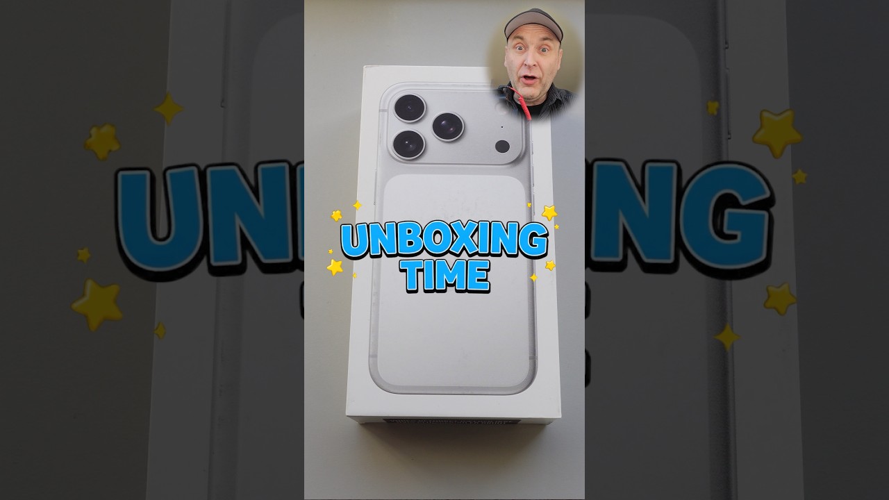 iPhone 17 Pro unboxing i Silver farve