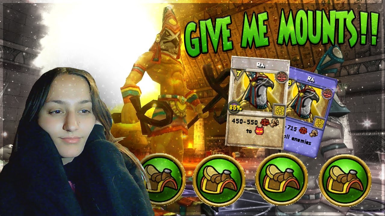 ATTEMPTING TO FARM RA FOR MOUNTS IN WIZARD101!!