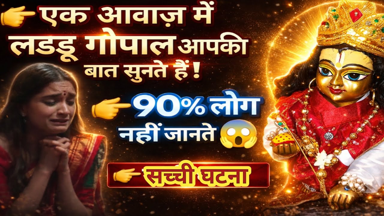 एक आवाज़ में लडडू गोपाल आपकी बात सुनते हैं\\ laddu gopal ki sachi ghatna\\ Laddu Gopal Video\\ कहानी