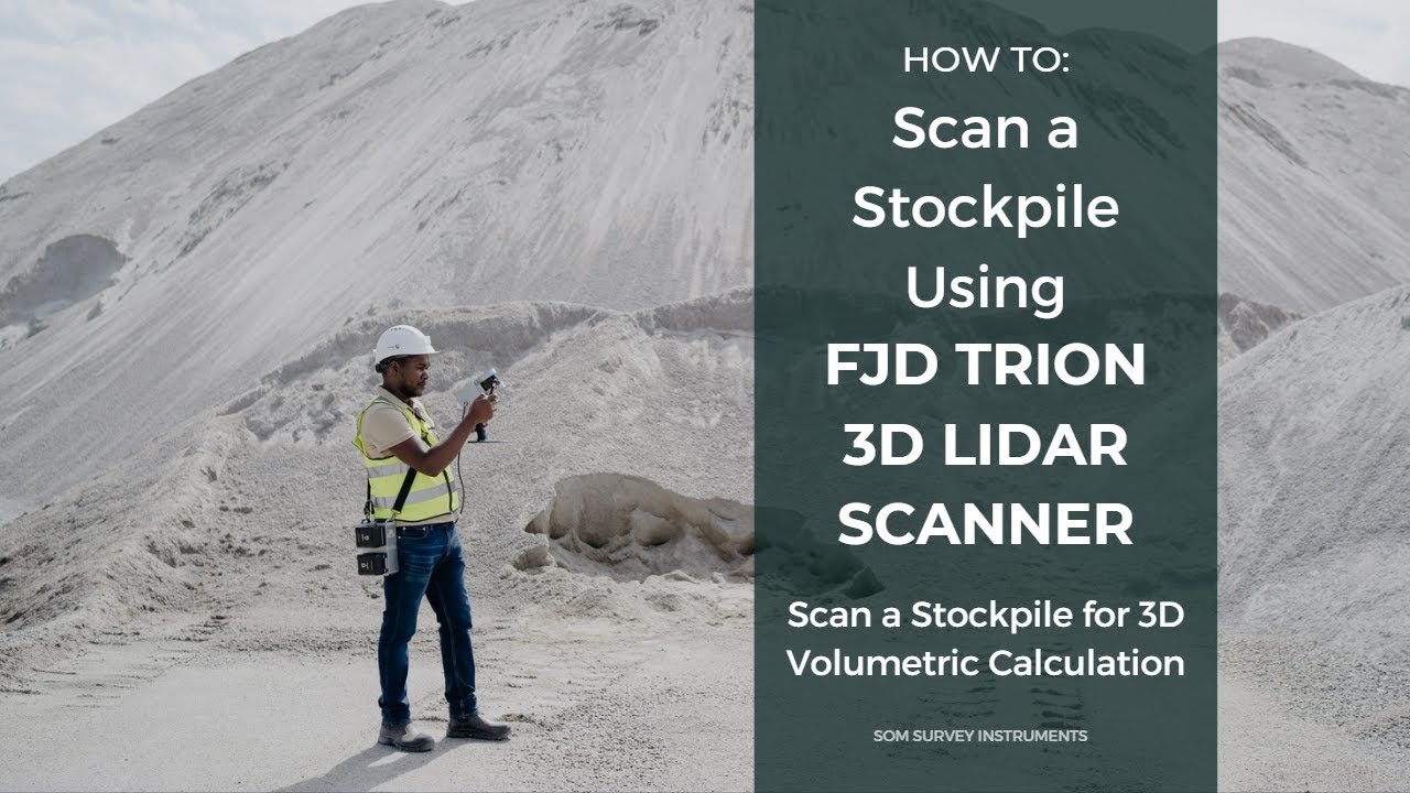 How to Scan a Stockpile for 3D Volumetric Calculations using the FJD TRION Lidar Scanner