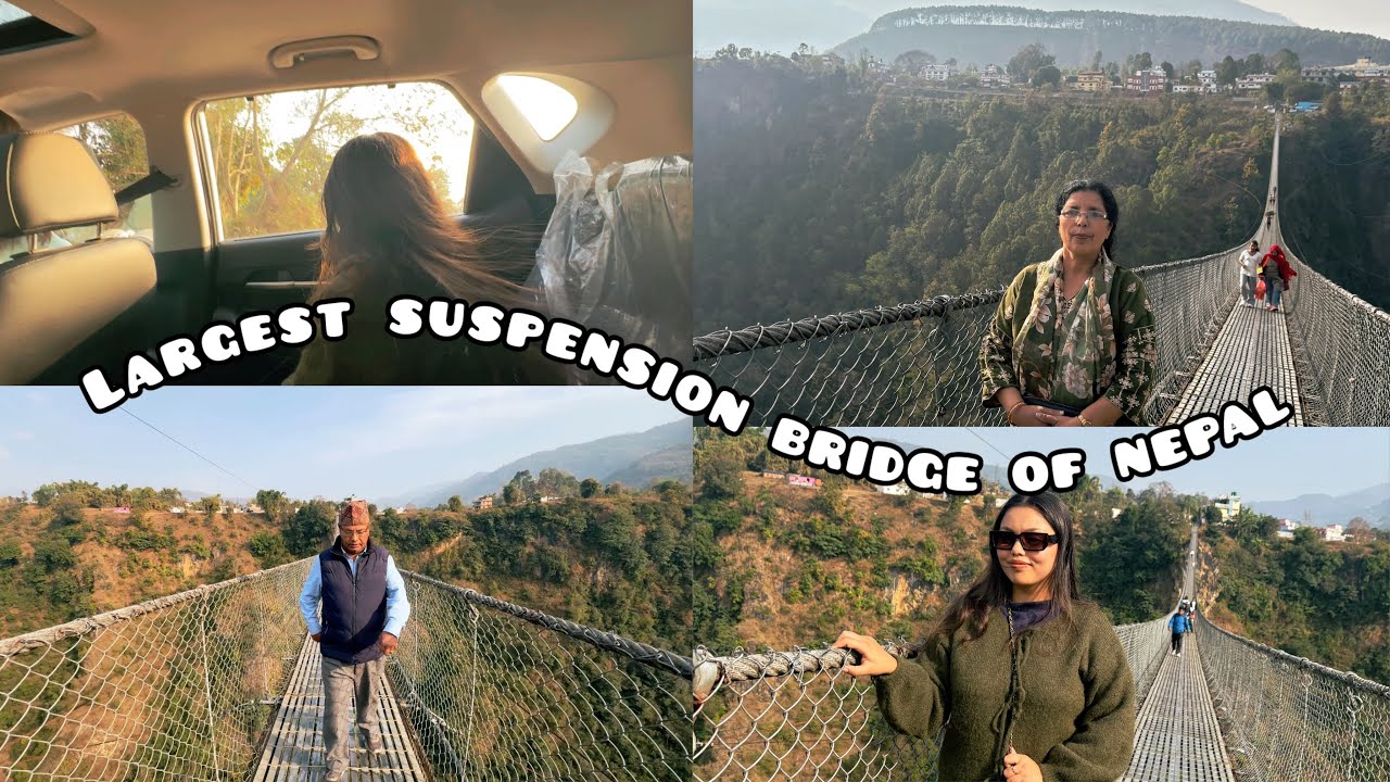 drive to kushma | day with my parents | longest suspension bridge of Nepal | 