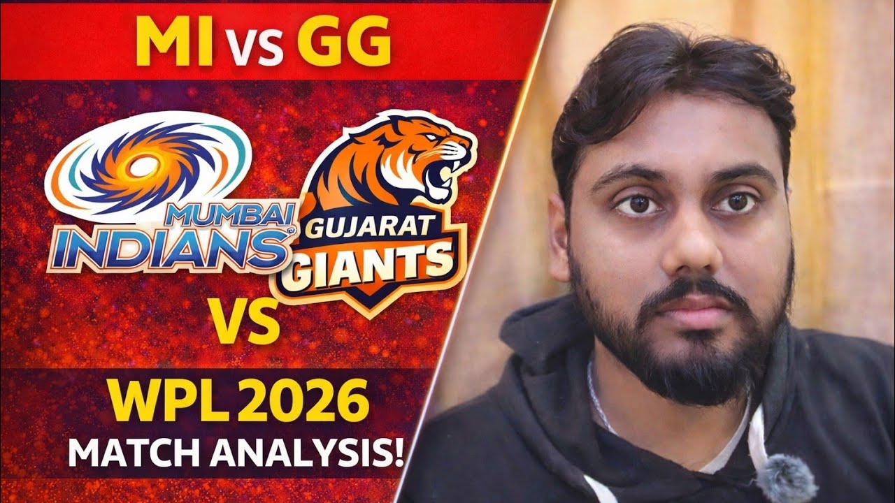 MI VS GG | WPL 2026 | Full Analysis | Post Match Analysis of RCB VS UP | #cricket #bcci #mivsgg 