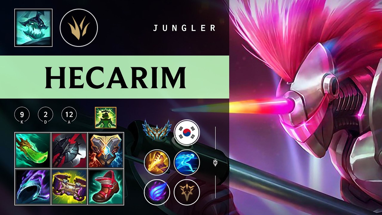 Hecarim Jungle vs Nidalee - KR Challenger Patch 26.05