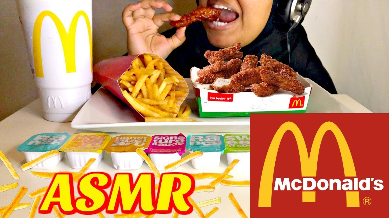 ASMR McDonalds | BBQ GLAZED TENDERS | Eating Sounds | No Talking | Diamond ASMR