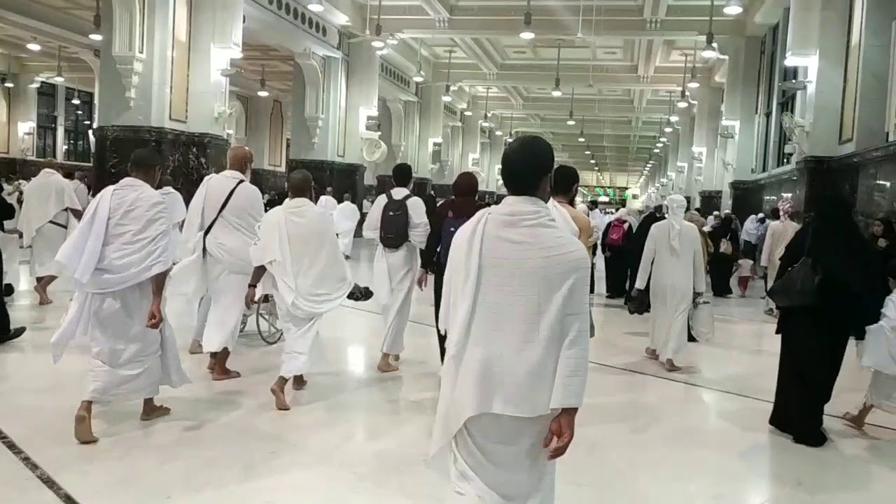 من مسعى الصفا الى الطواف ورؤية مختلفة للكعبة ومنظر رائع /22/3/2019 safa marwa-kaaba-haram sharif