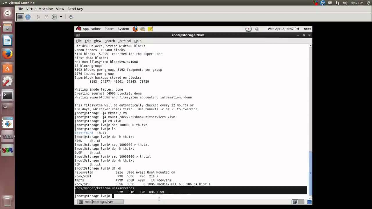rhel6 lvm