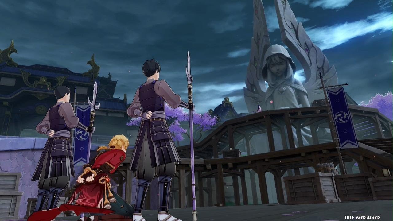 Raiden Shogun booba sword cutscene