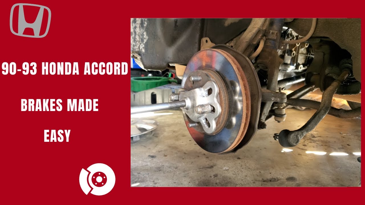 90-93 Honda Accord Front Brakes Replacement